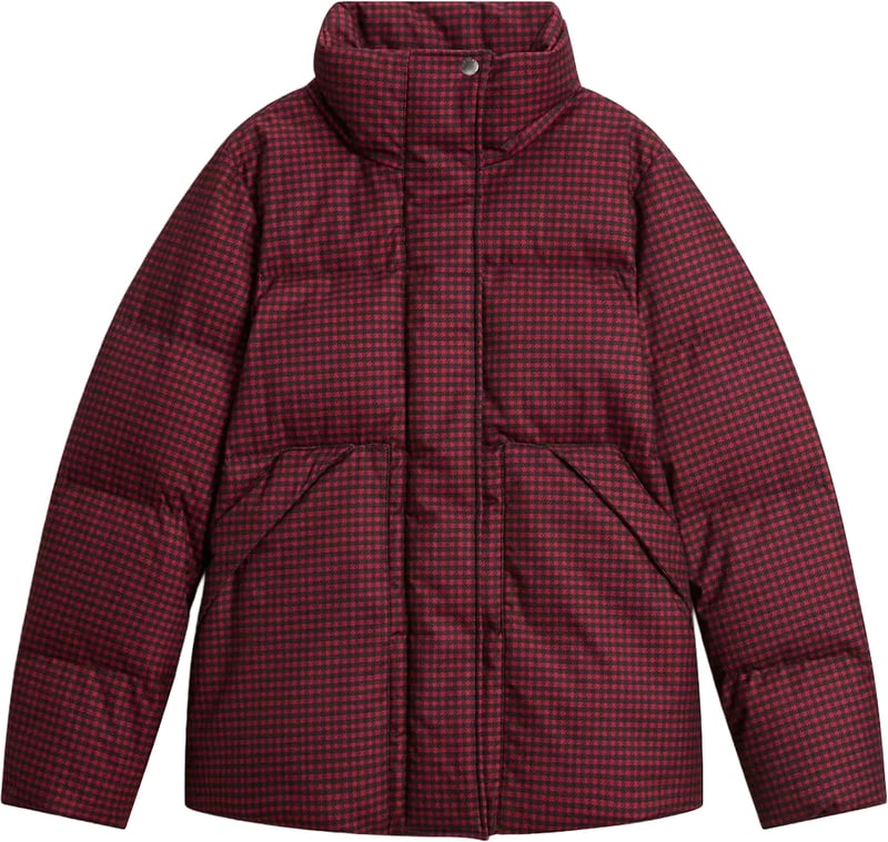 Wool Like Jacket Red Micro Buffalo