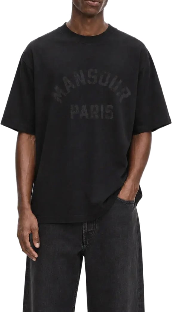 College Destroyed Tee Vintage Black