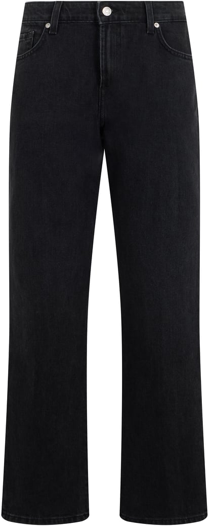 Straight denim jeans in cotton