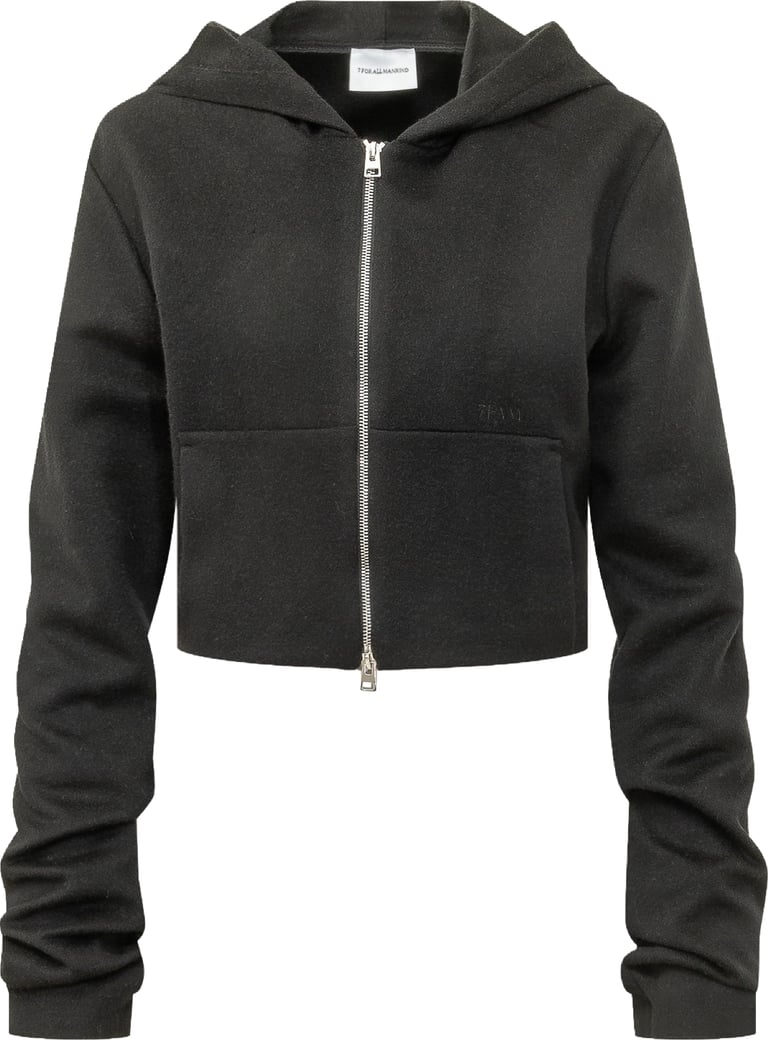 RUCHED ZIP HOODIE