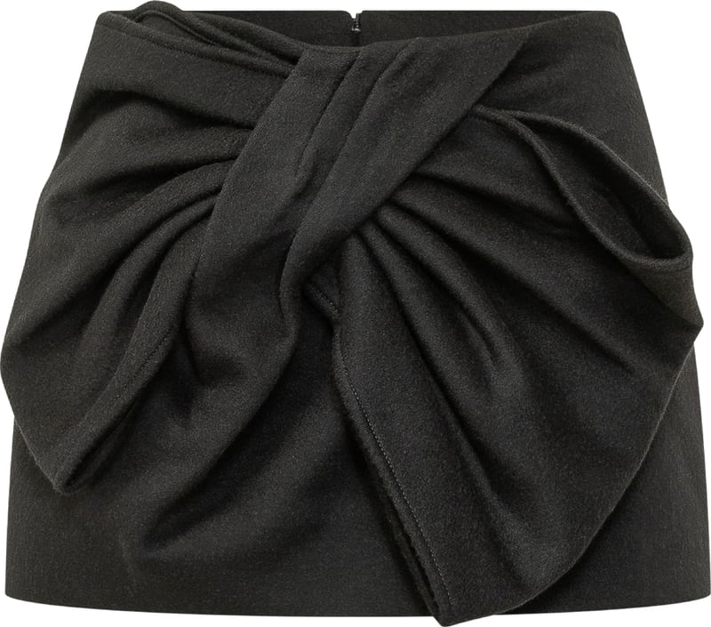 Minigonna con Maxi Fiocco Drappeggiato