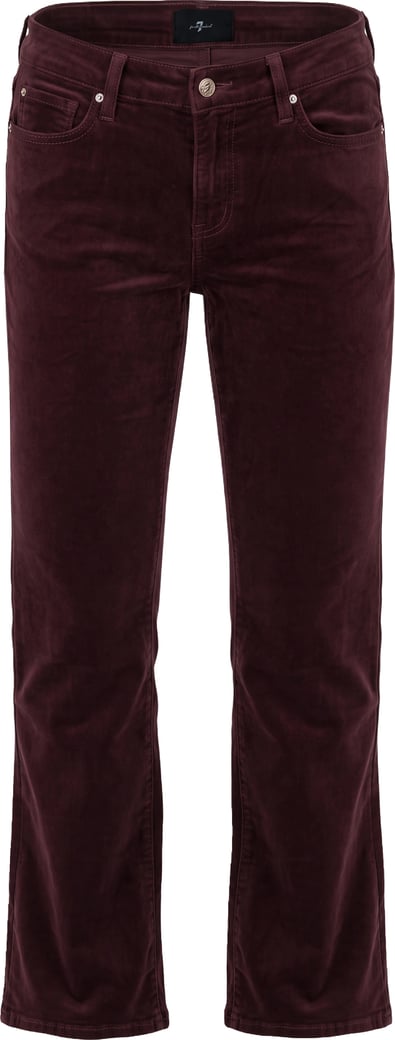 Bootcut trousers in velvet
