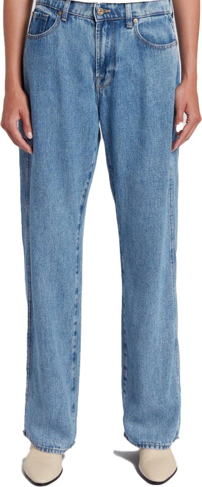 Light blue tess trouser