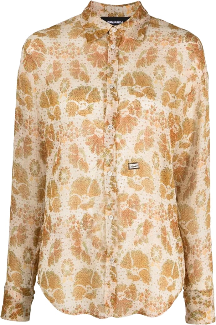 Textured Crepe Shirt With Classic Collar