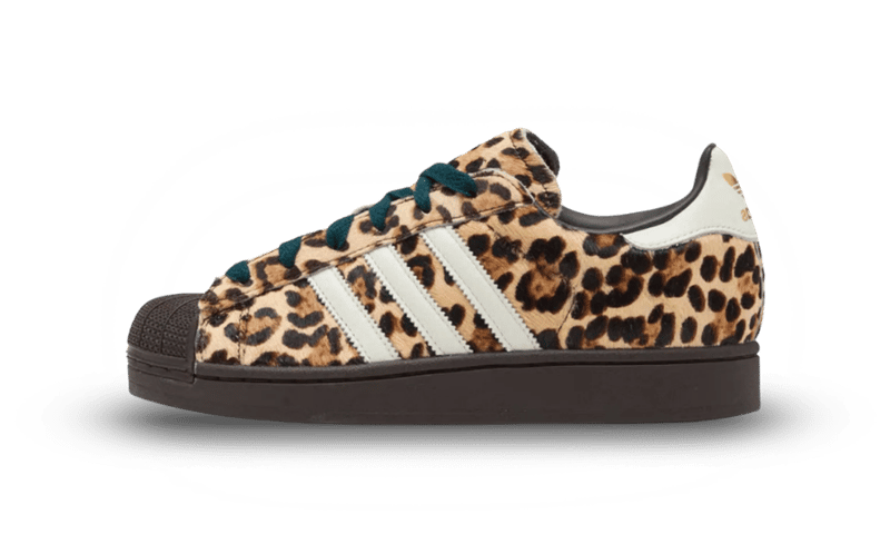 Adidas Superstar II Leopard Dark Brown Ivory (Women's)