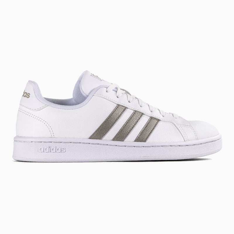 adidas Grand Court White Platinum Metallic (Women's)