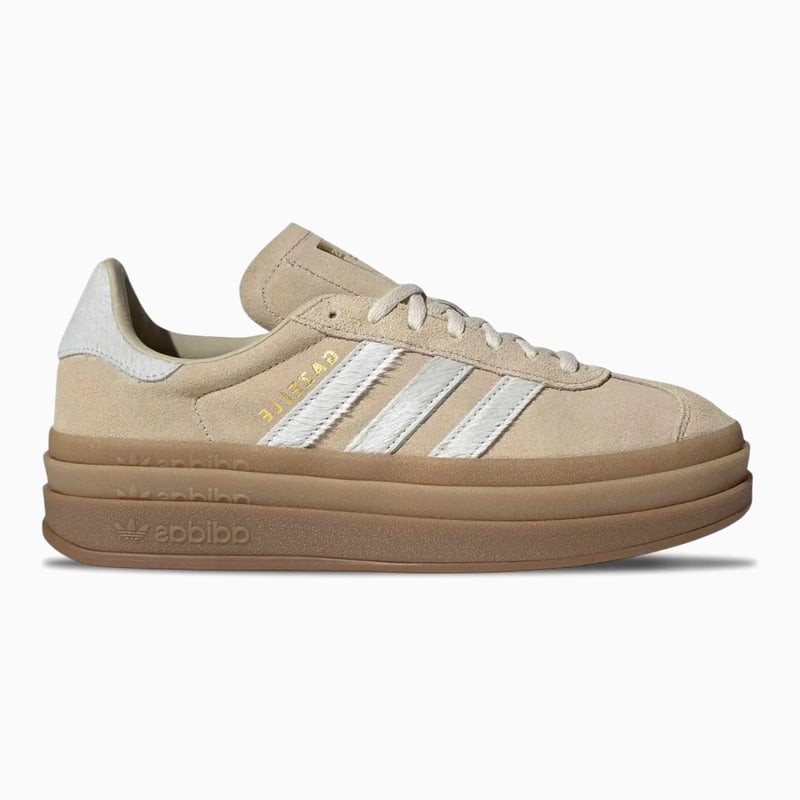 adidas Gazelle Bold Stone Khaki Cream White (Women's)