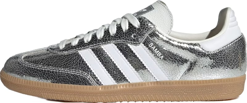 Adidas Samba OG 'Silver Metallic Cracked Leather' (W)