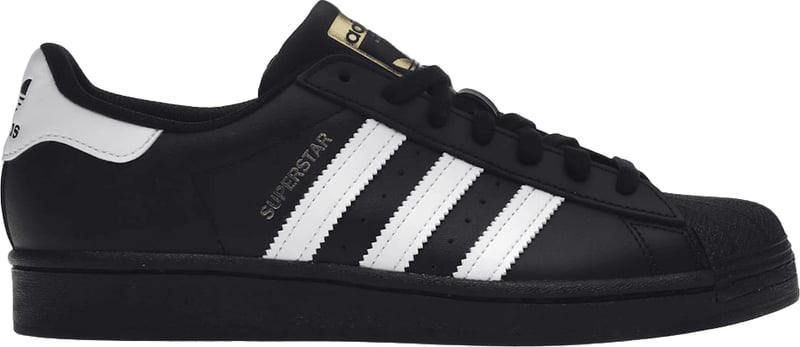 Adidas Superstar 'Core Black Cloud White Gold'