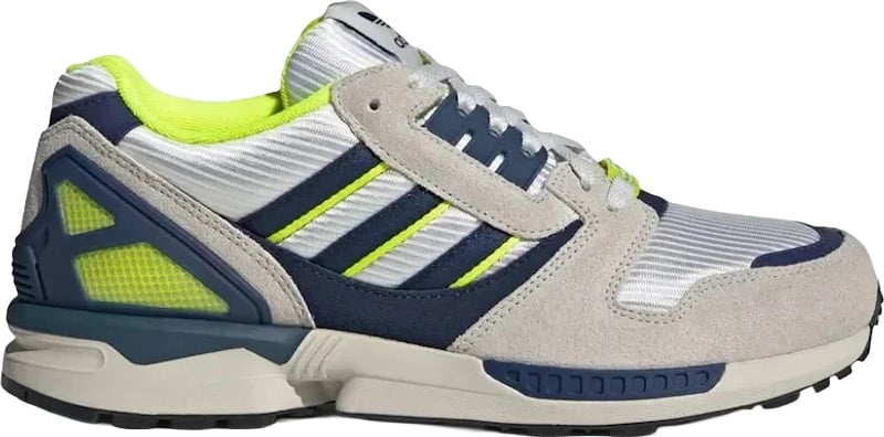 adidas ZX 8000 White Dark Blue Solar Yellow