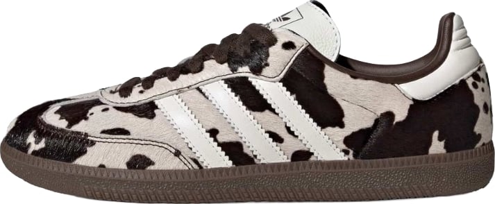 Adidas Samba OG Cow Print Dark Brown White
