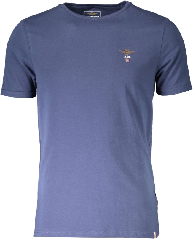 Aeronautica Militare Blu Cotton Men T-Shirt