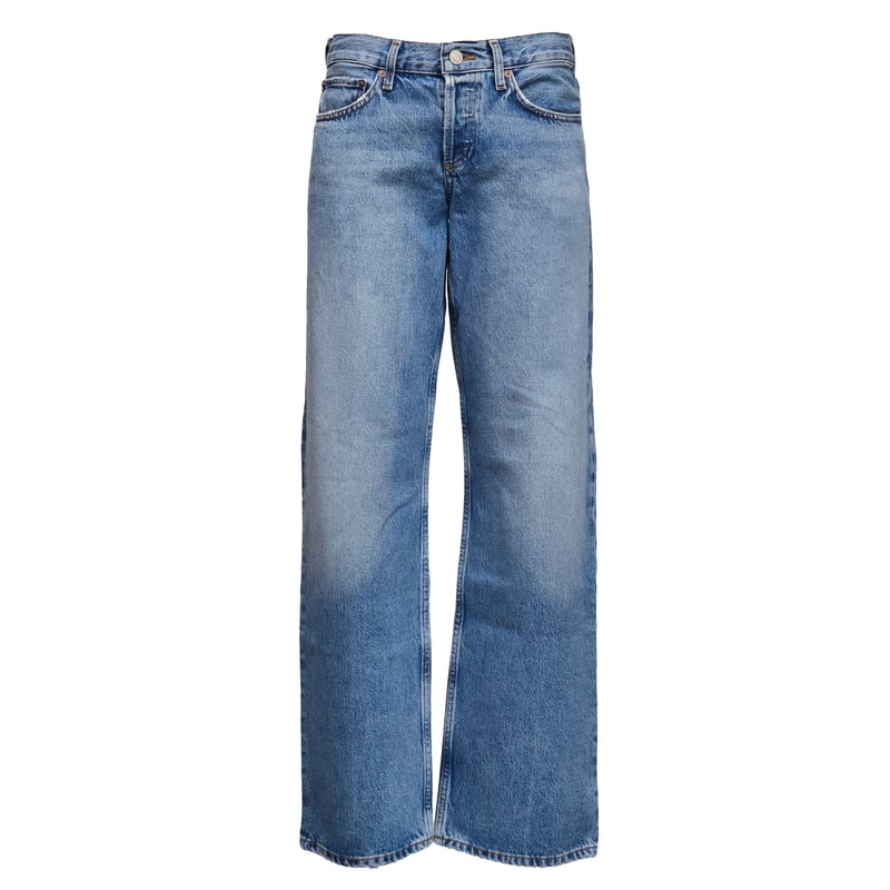 Low Rise Loose Faded Jeans