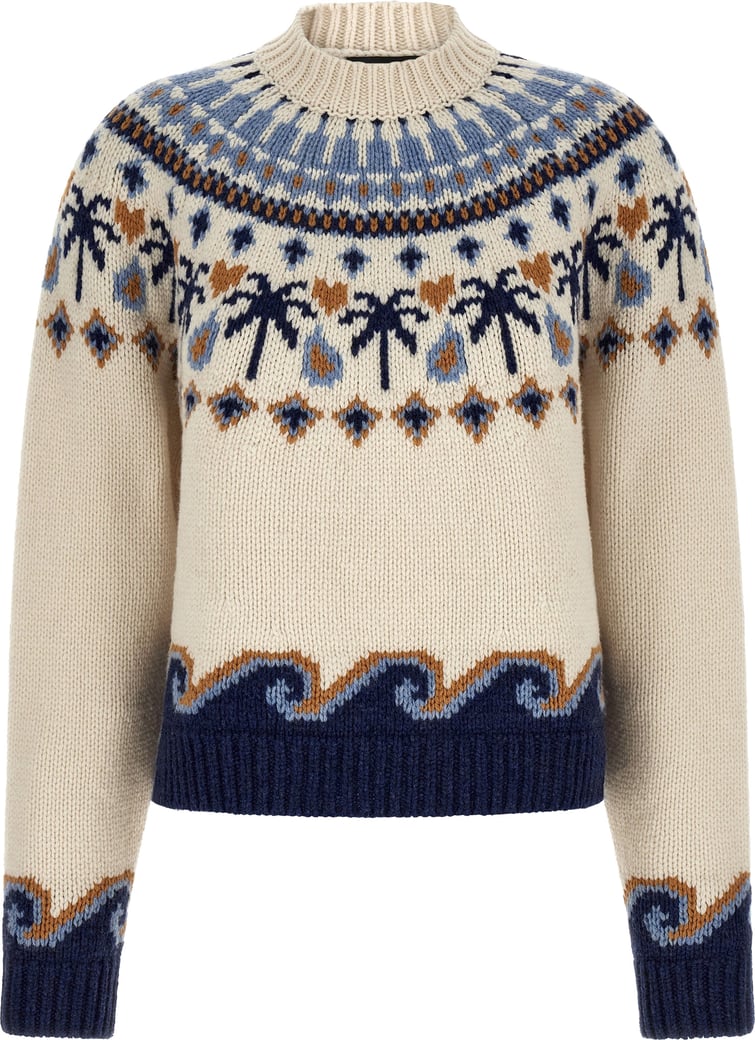 Sweet Winter Patterned Knitted Sweater