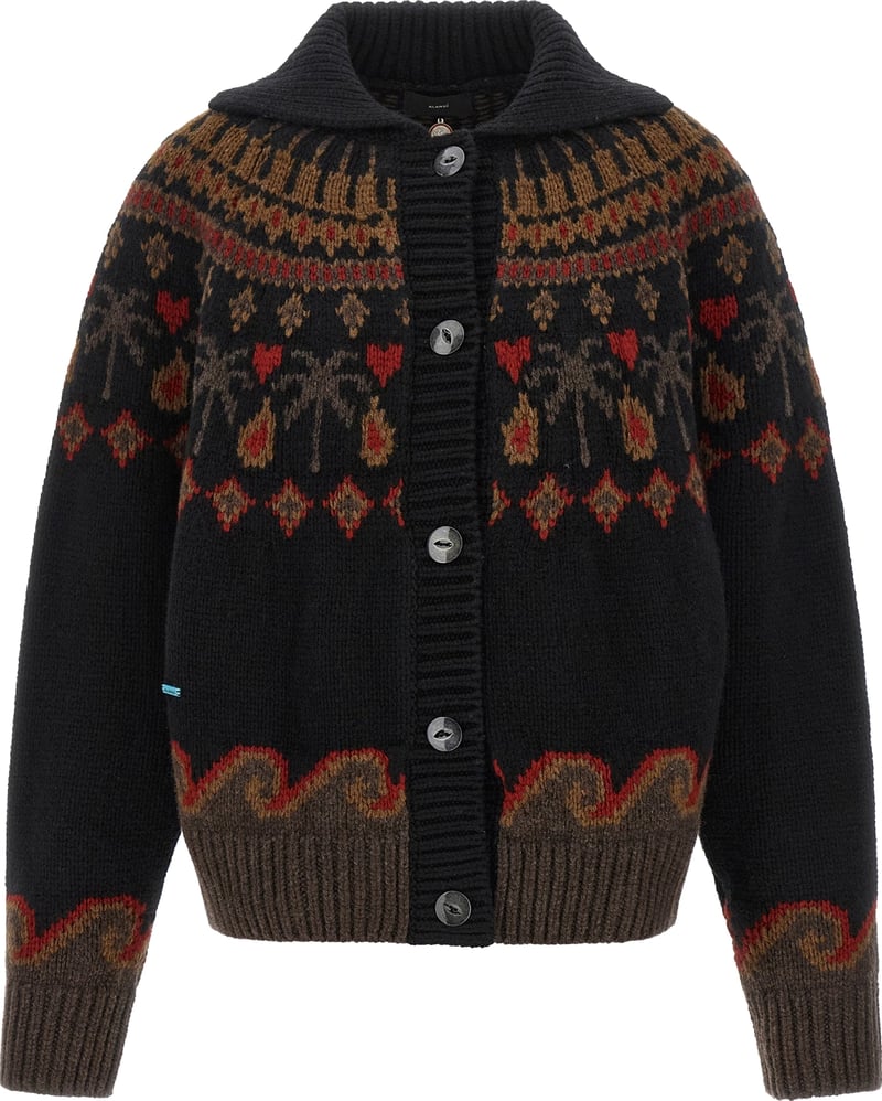 Alanui Multicolor Virgin Wool Cardigan