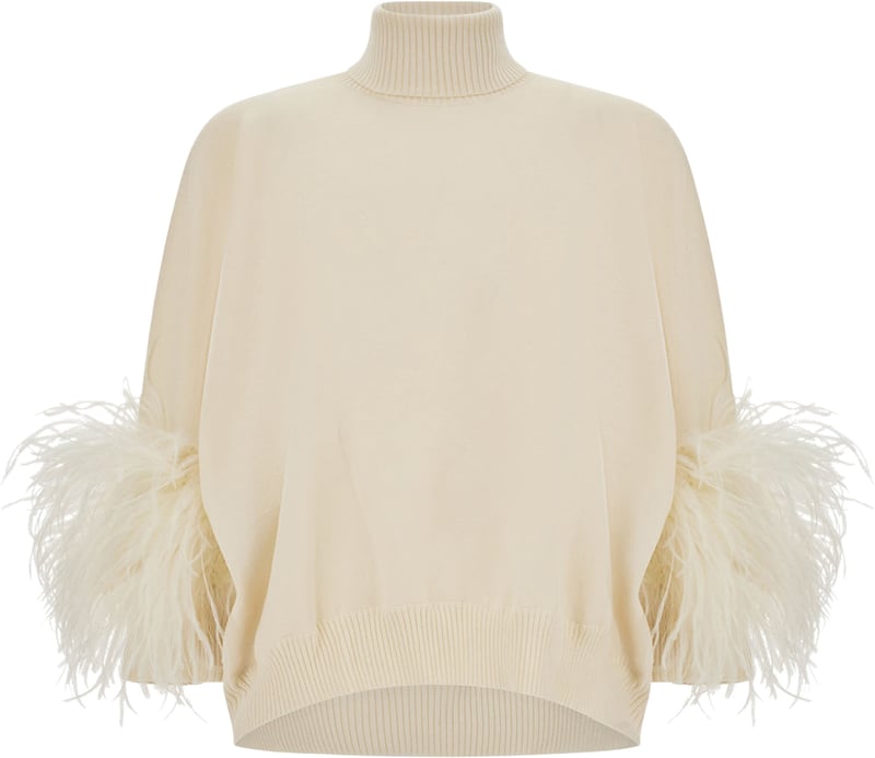 Alberta Ferretti Cream wool sweater