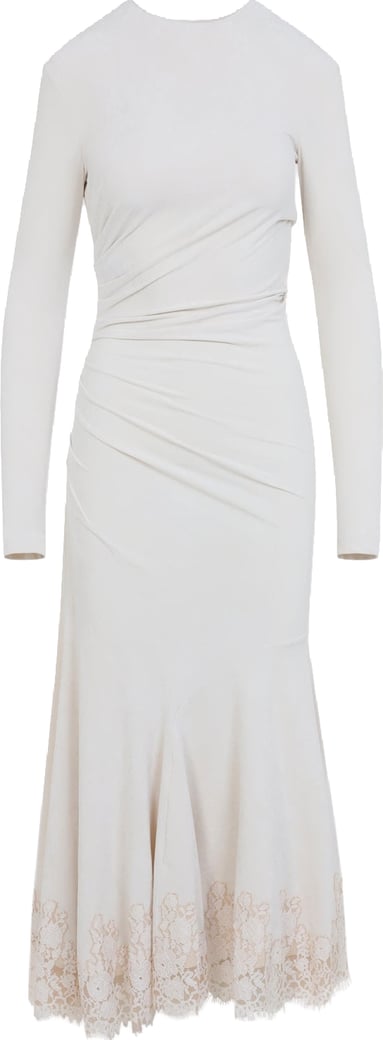 Alberta Ferretti Velvet Midi Dress