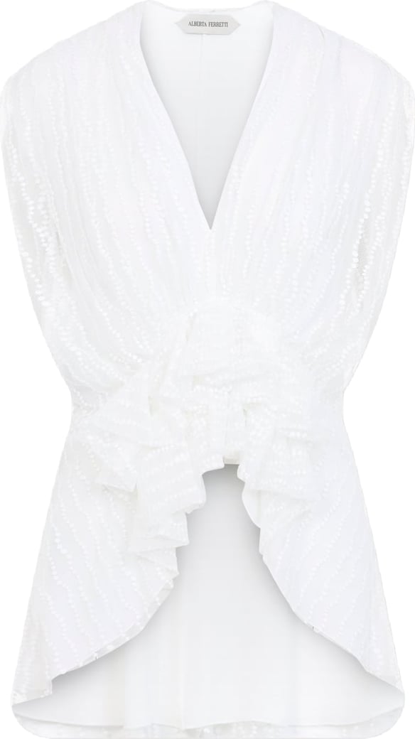 Alberta Ferretti Tulle Top