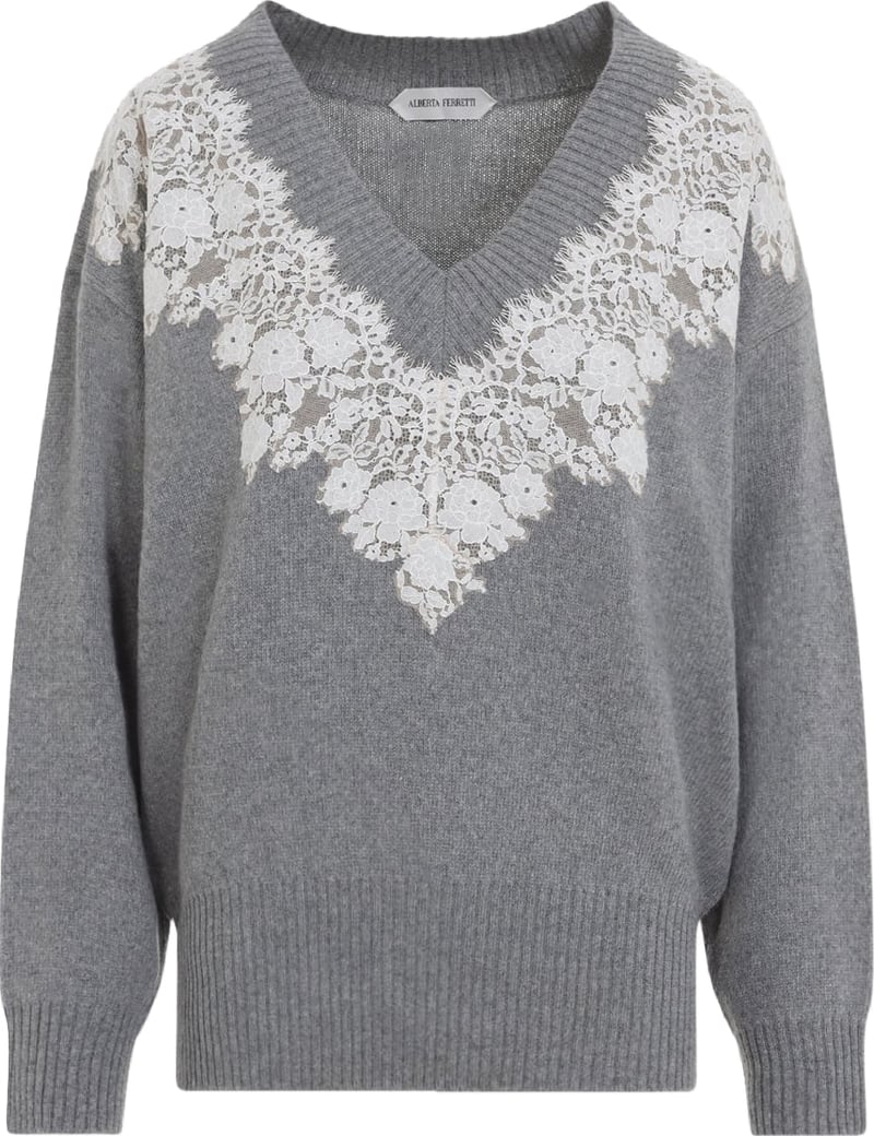 Alberta Ferretti V Neck Sweater