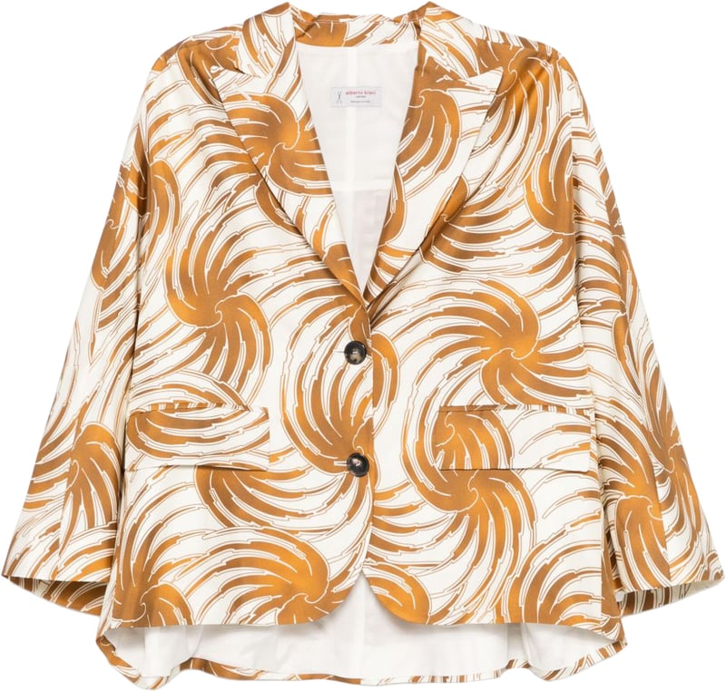 Alberto Biani graphic-print blazer