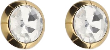 Alessandra Rich Gold Glass Earrings