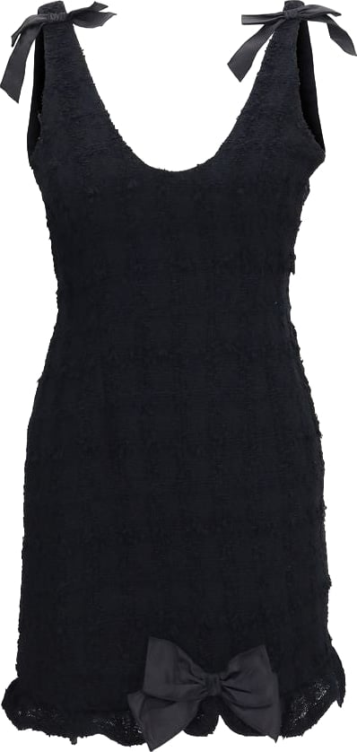 Alessandra Rich Black Cotton Casual Dress
