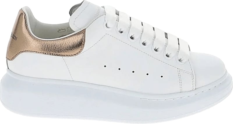 Alexander McQueen Women's Oversized Sneakers White Gold