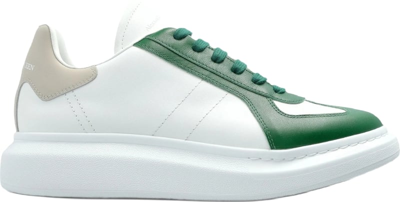 Alexander McQueen Men's Oversized Sneakers White Green