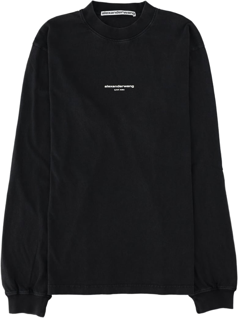 T-SHIRT A MANICA LUNGA CON LOGO