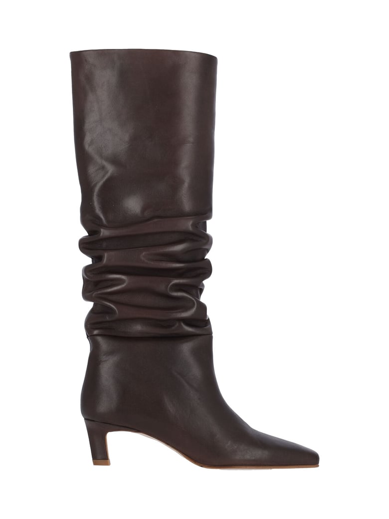 Black Kalila Calf Leather Boots