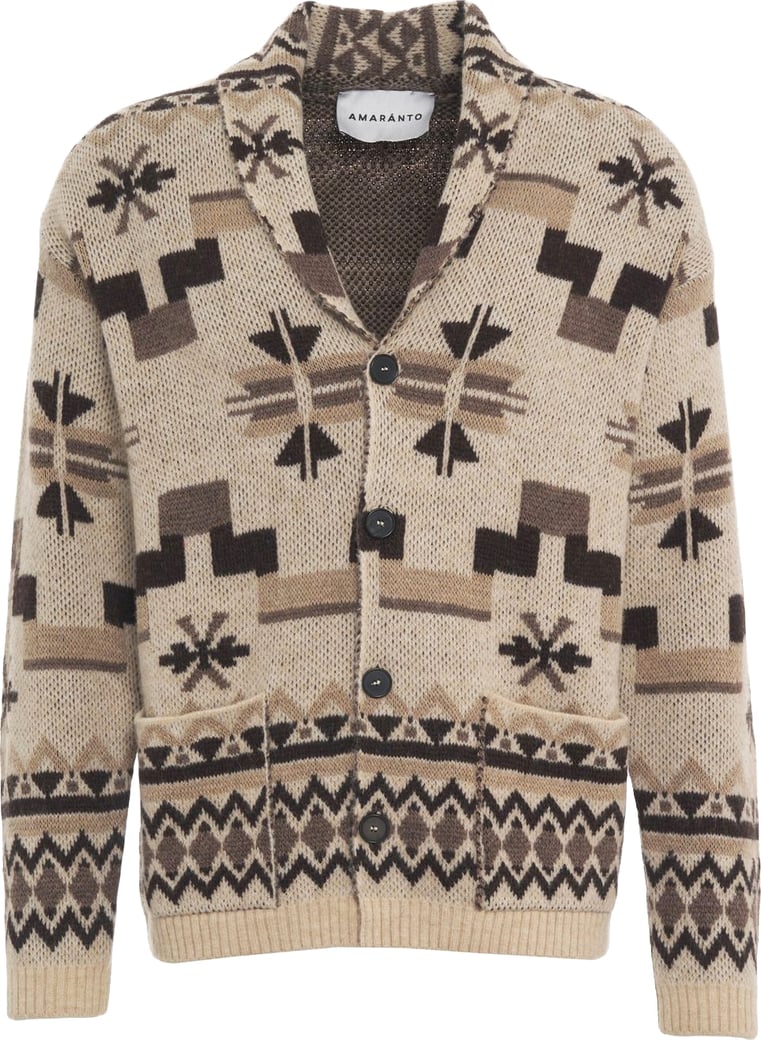 Cardigan with norwegian pattern
