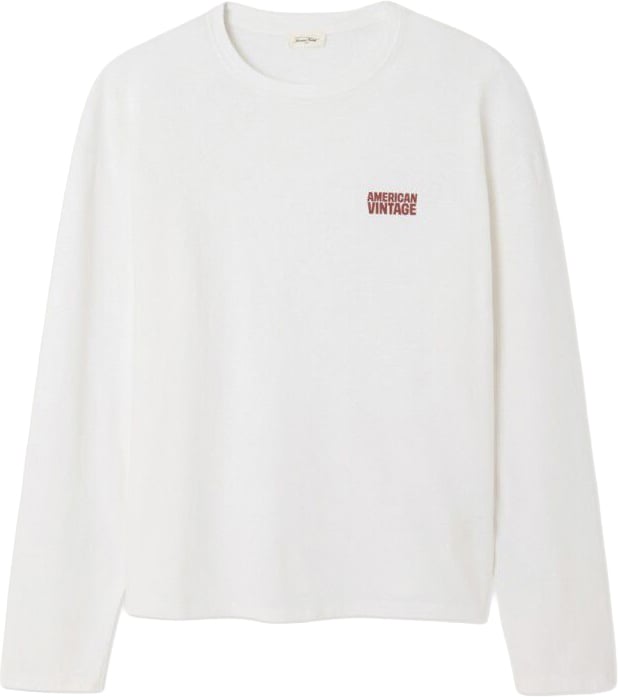 t-shirt wit lange mouwen