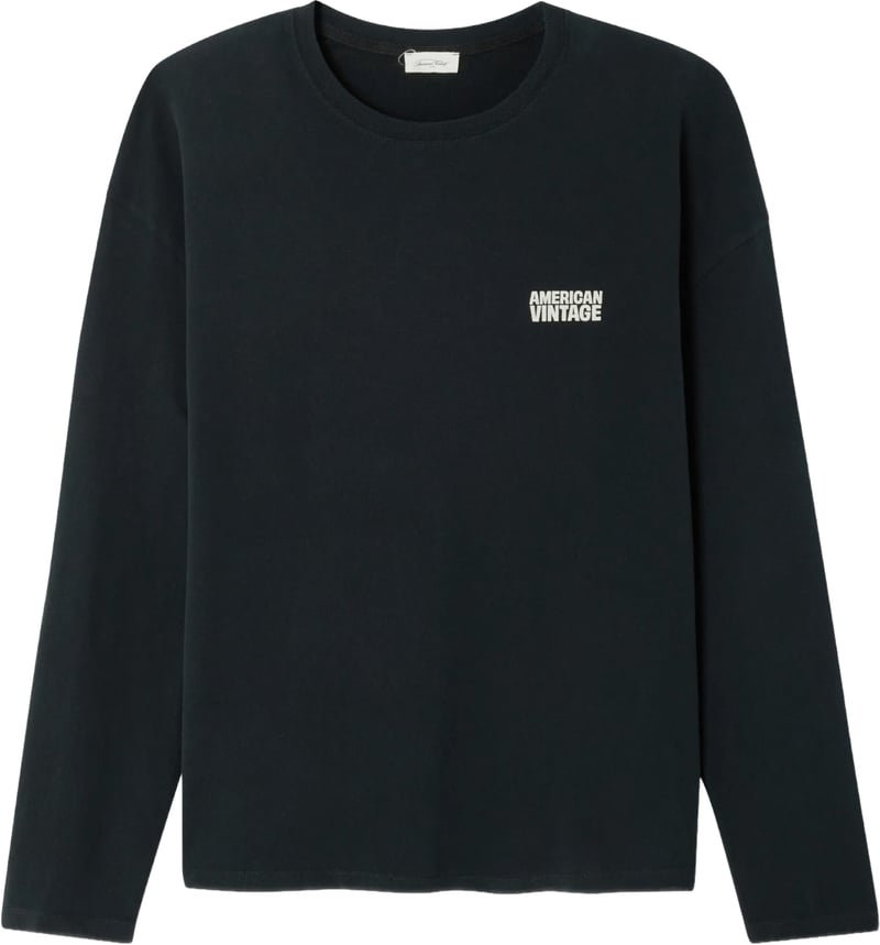 t-shirt lange mouwen zwart