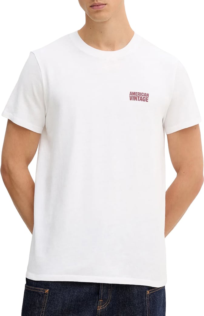 t-shirt wit logo bordeaux