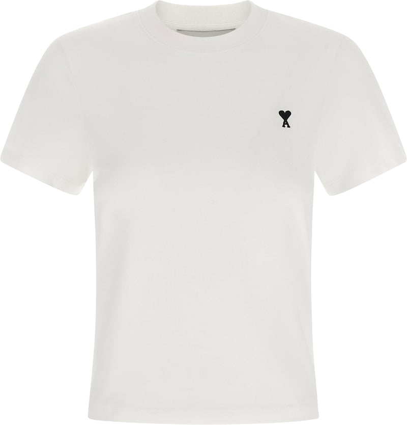 Ami Paris Ami De Coeur Cropped T-shirt