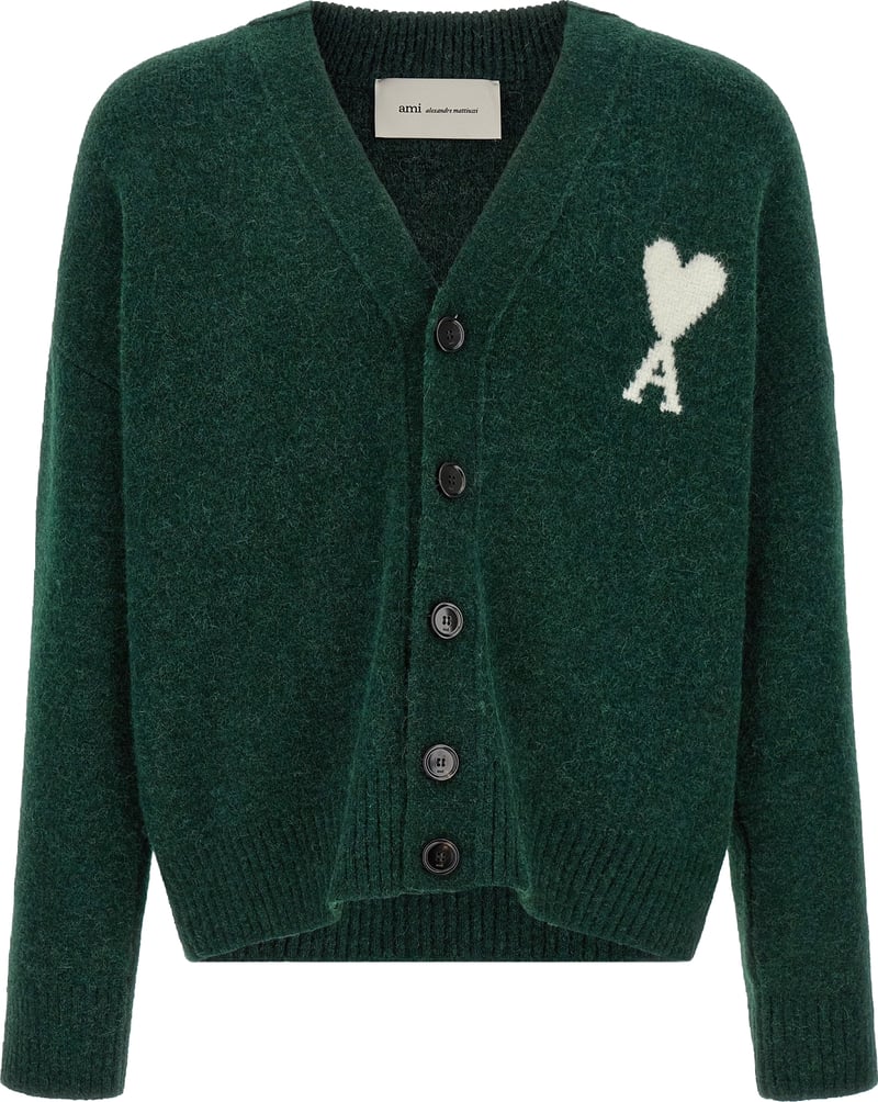 Ami Paris Ami De Coeur Cardigan