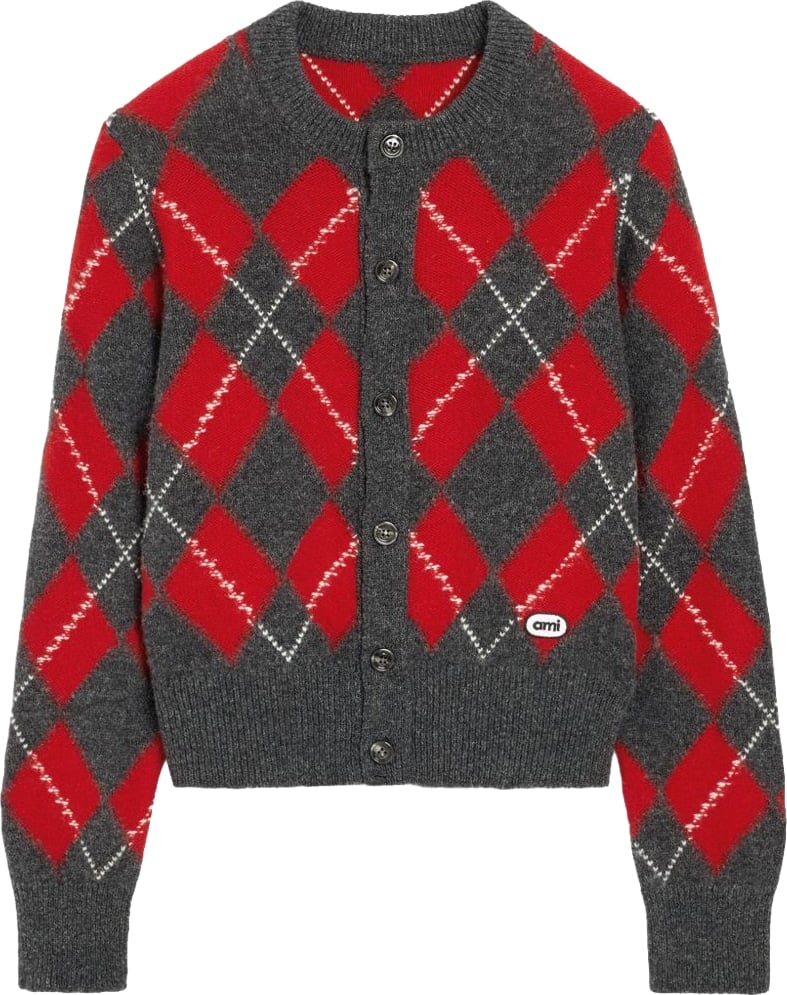 Sweaters Carbon Grey/Ruby Red