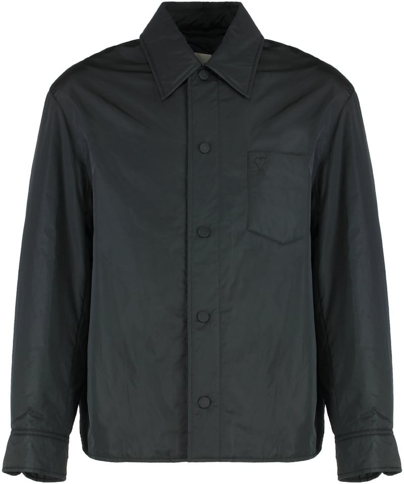Padded nylon overshirt