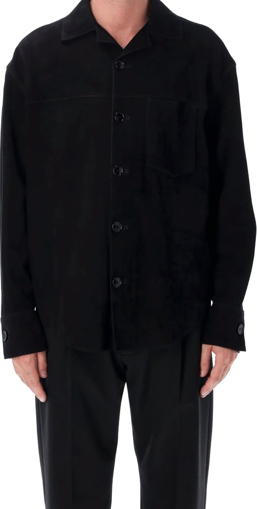 Overshirt Suede Nero