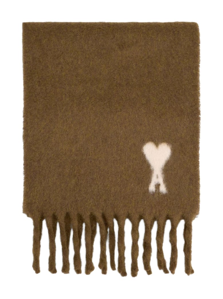 Brown Alpaca Blend Scarf