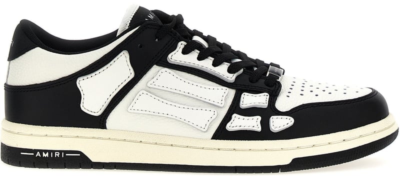 Amiri Bicolor Leather Low Top Sneakers