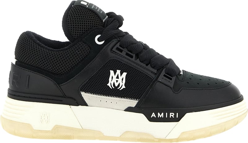 Amiri Black Calfskin Athletic Sneakers