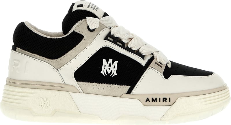 Amiri Bicolor Leather Low Top Sneakers