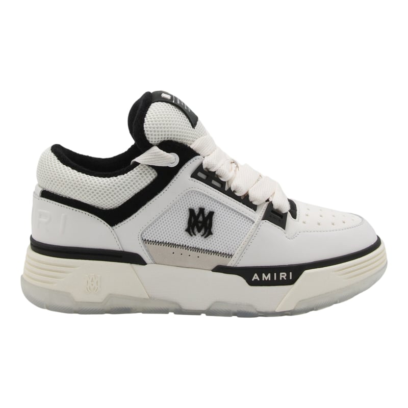 Predominantly White Sneakers with Black Accents