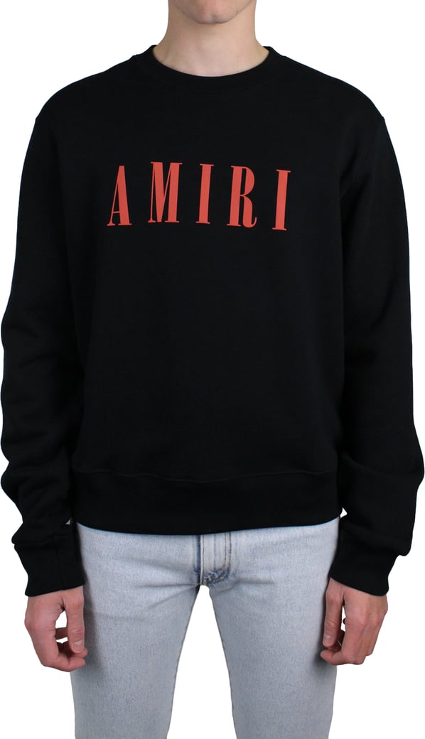 Amiri Core-logo crewneck (zwart)