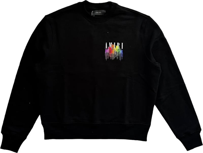 Amiri MA Drip Collage Crewneck 'Zwart'