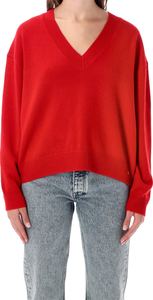 Lee Vneck Tango Red