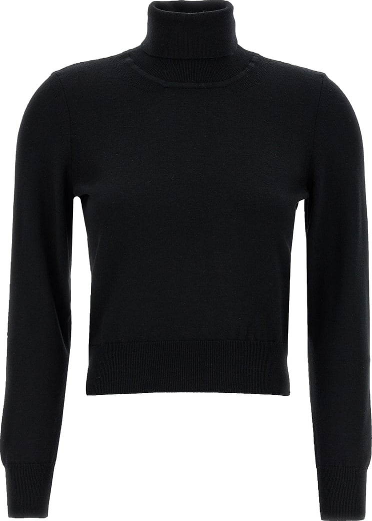 ANTONINO VALENTI Black Merino Wool Cardigan