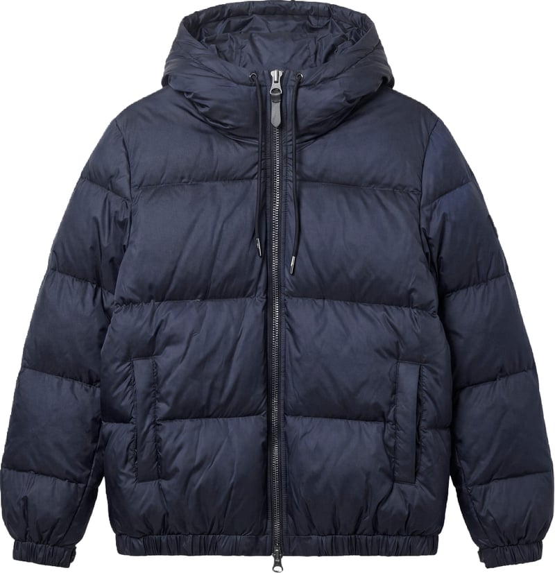 Marine relaxed-fit coat in padded shioze nylon