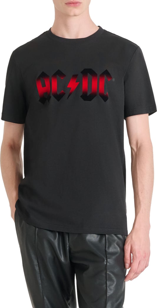 T-SHIRT REGULAR FIT IN JERSEY COTTON FABRIC WITH FLOCK PRINT